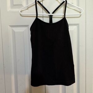Lululemon Black Women's Strappy Tank. Size 6